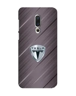 Чехол для Meizu 15 с картинкой «Металлическая текстура Tesla»