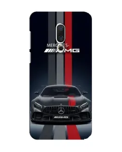 Чохол для Meizu 15 з картинкою «Mercedes — білий карбон»