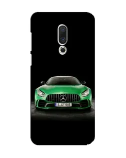 Чехол для Meizu 15 с картинкой «Mercedes — неоновый лого»