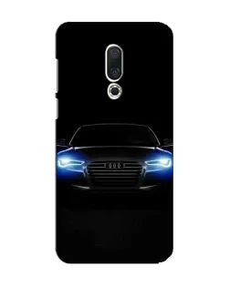 Чехол для Meizu 15 с картинкой «Audi в неоне»