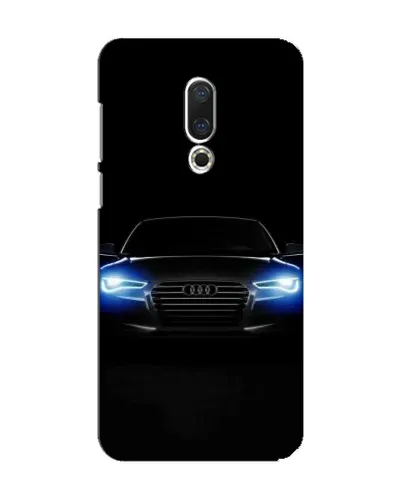 Чехол для Meizu 15 с картинкой «Audi в неоне»