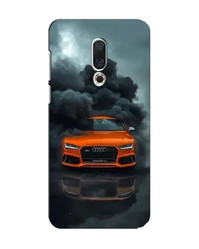 Чехол для Meizu 15 с картинкой «Audi в облаках дыма»
