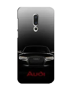 Чехол для Meizu 15 с картинкой «Audi — градиентный контур»