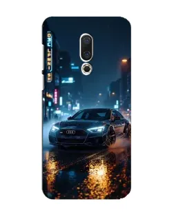 Чехол для Meizu 15 с картинкой «Ночной город и Audi»