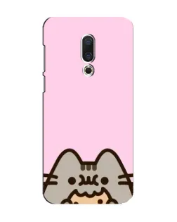 Чохол для Meizu 15 з картинкою «Pusheen та печиво»