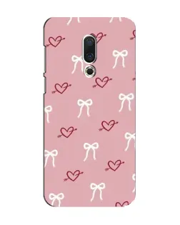 Чехол для Meizu 15 с картинкой «Сердца и банты»