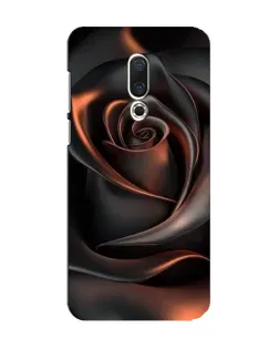 Чохол для Meizu 15 з картинкою «Шовкова чорна троянда»