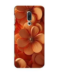 Чохол для Meizu 15 з картинкою «Помаранчева макро квітка»