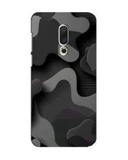 Чохол для Meizu 15 з картинкою «Темний абстрактний камуфляж»