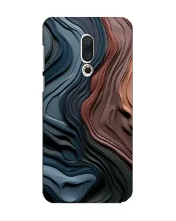 Чохол для Meizu 15 з картинкою «Кольорові хвилі каньйону»