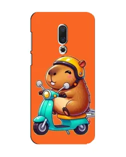 Чохол для Meizu 15 з картинкою «Капібара на скутері»
