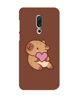 Чохол для Meizu 15 з картинкою «Капібара з серцем»