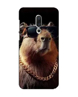 Чохол для Meizu 15 з картинкою «Капібара золотий ланцюг»