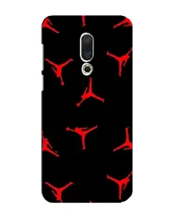 Чехол для Meizu 16 Plus с картинкой «Jordan Red Pattern»