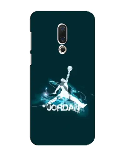 Чехол для Meizu 16 Plus с картинкой «Jordan Blue Fire»