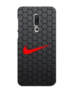 Чохол для Meizu 16 Plus з картинкою «Nike — карбонова сітка»