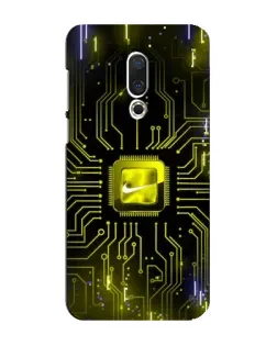 Чохол для Meizu 16 Plus з картинкою «Nike — золота іскра»