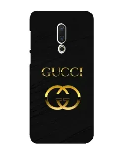 Чохол для Meizu 16 Plus з картинкою «Золотий логотип Gucci»