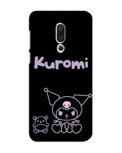 Чохол для Meizu 16 Plus з картинкою «Kuromi — чорний мінімалізм»