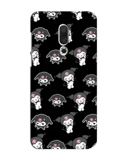 Чохол для Meizu 16 Plus з картинкою «Чорний паттерн Kuromi»