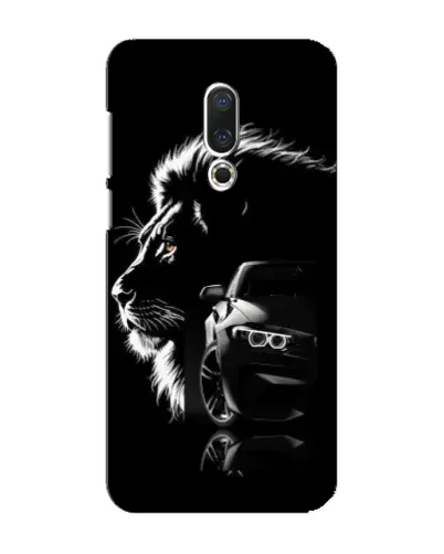 Чохол для Meizu 16 Plus з картинкою «BMW та лев» Чохол для Meizu 16 Plus з картинкою «BMW та лев»