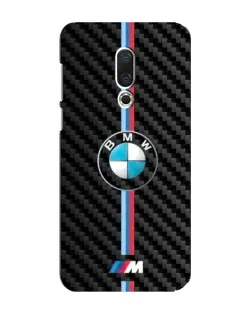 Чохол для Meizu 16 Plus з картинкою «Емблема BMW та карбон»