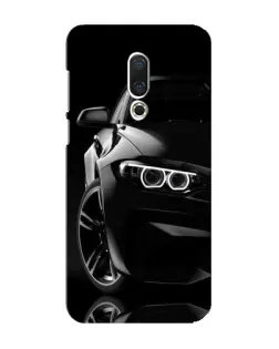 Чохол для Meizu 16 Plus з картинкою «Чорна BMW — профіль»