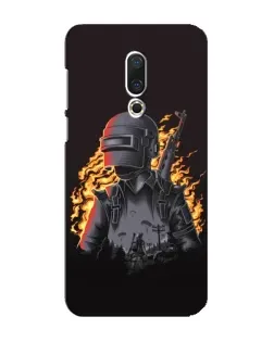 Чохол для Meizu 16 Plus з картинкою «PUBG — вогняний силует»