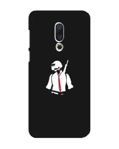 Чохол для Meizu 16 Plus з картинкою «PUBG — силует воїна»