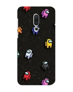 Чохол для Meizu 16 Plus з картинкою «Космічний патерн Among Us»