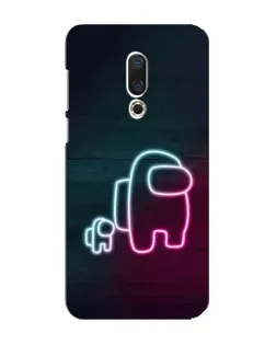 Чохол для Meizu 16 Plus з картинкою «Among Us неон-арт»
