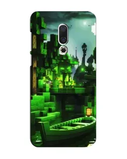Чохол для Meizu 16 Plus з картинкою «Minecraft лісовий пейзаж»