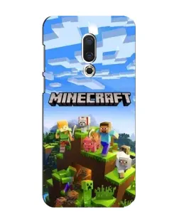 Чехол для Meizu 16 Plus с картинкой «Minecraft классический мир»