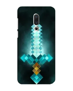 Чехол для Meizu 16 Plus с картинкой «Алмазный меч неон»