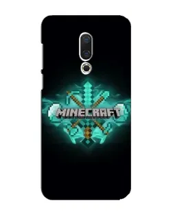 Чехол для Meizu 16 Plus с картинкой «Minecraft Diamond лого»