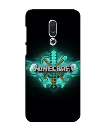 Чехол для Meizu 16 Plus с картинкой «Minecraft Diamond лого»