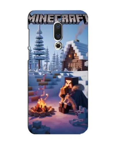 Чехол для Meizu 16 Plus с картинкой «Зимний Minecraft»