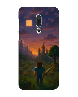 Чехол для Meizu 16 Plus с картинкой «Стив у башни»