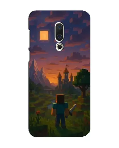 Чехол для Meizu 16 Plus с картинкой «Стив у башни»