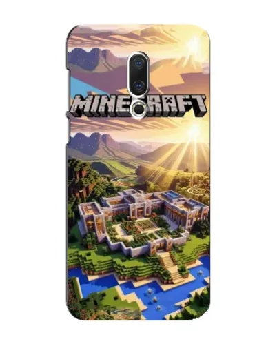 Чехол для Meizu 16 Plus с картинкой «Minecraft панорама»