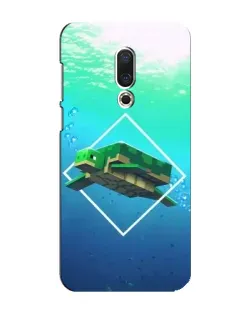 Чохол для Meizu 16 Plus з картинкою «Черепаха Minecraft»