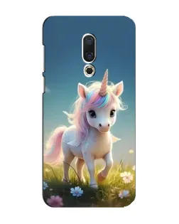 Чехол для Meizu 16 Plus с картинкой «Единорог на поляне»