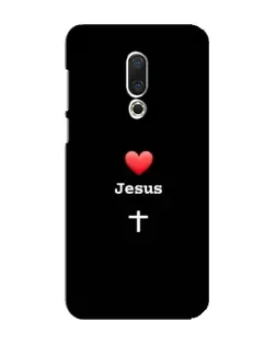 Чехол для Meizu 16 Plus с картинкой «Сердце - Jesus»