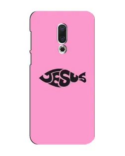 Чехол для Meizu 16 Plus с картинкой «Розовый символ  Jesus»