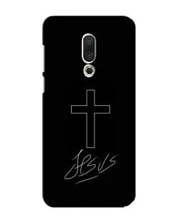 Чохол для Meizu 16 Plus з картинкою «Графічний хрест Jesus»