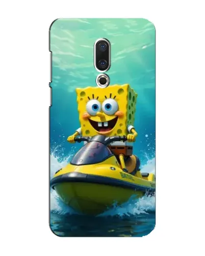 Чехол для Meizu 16 Plus с картинкой «Спанч Боб на гидроцикле» Чехол для Meizu 16 Plus с картинкой «Спанч Боб на гидроцикле»