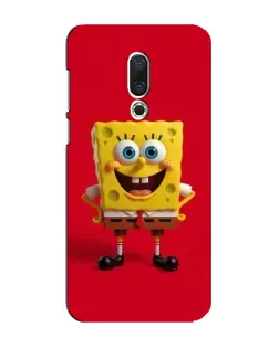 Чехол для Meizu 16 Plus с картинкой «Спанч Боб на красном»