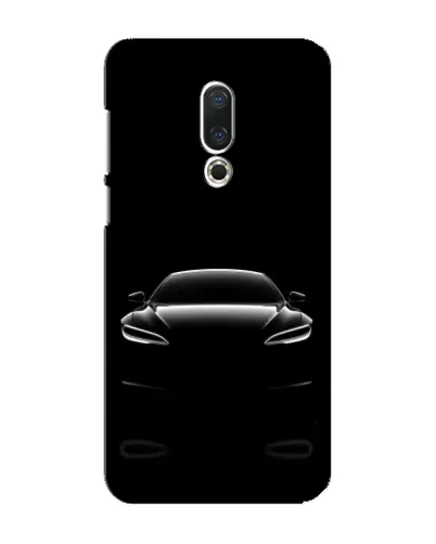 Чохол для Meizu 16 Plus з картинкою «Силует Tesla Night»