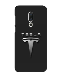 Чохол для Meizu 16 Plus з картинкою «Сталевий логотип Tesla»