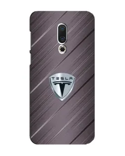 Чохол для Meizu 16 Plus з картинкою «Металева текстура Tesla»
